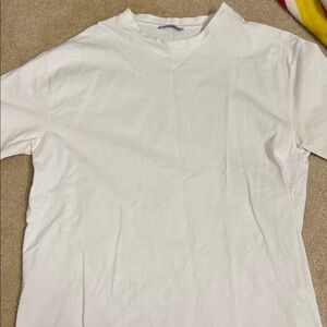 Zara White Short Sleeve Tee